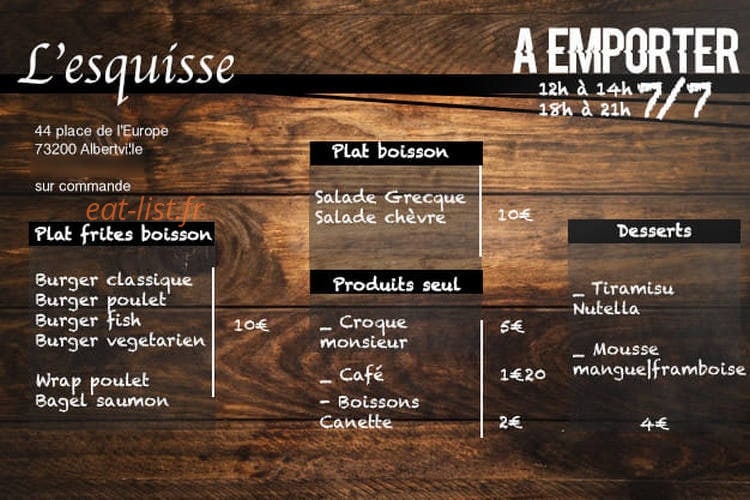 L'esquisse — carte page 1