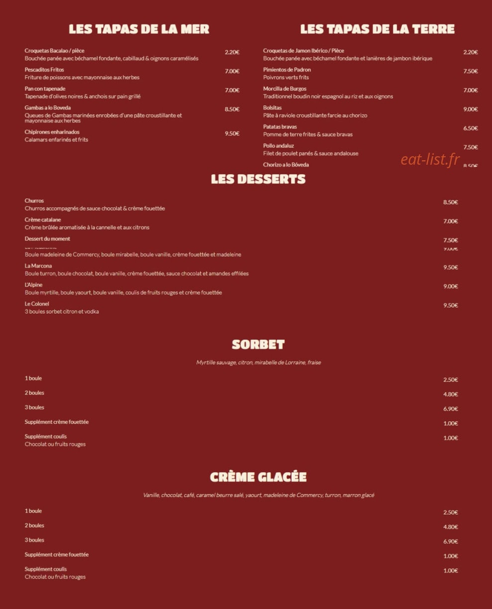 La Bóveda — carte page 2