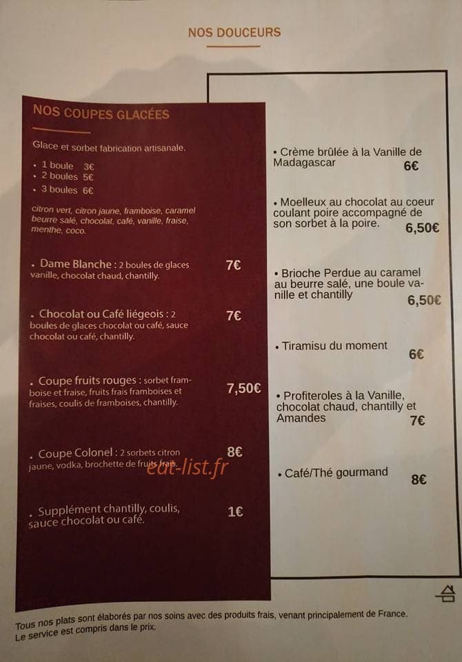 La Brasserie de la Halle — carte page 6