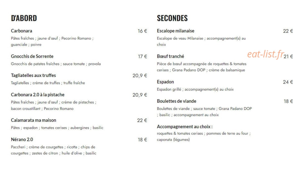 La Trinacria — carte page 3