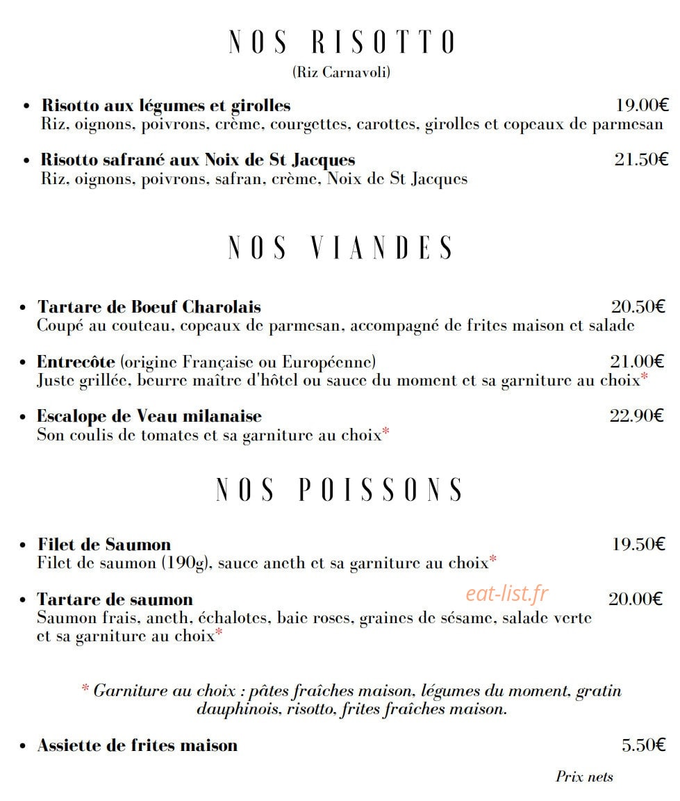 Le Patio — carte page 6