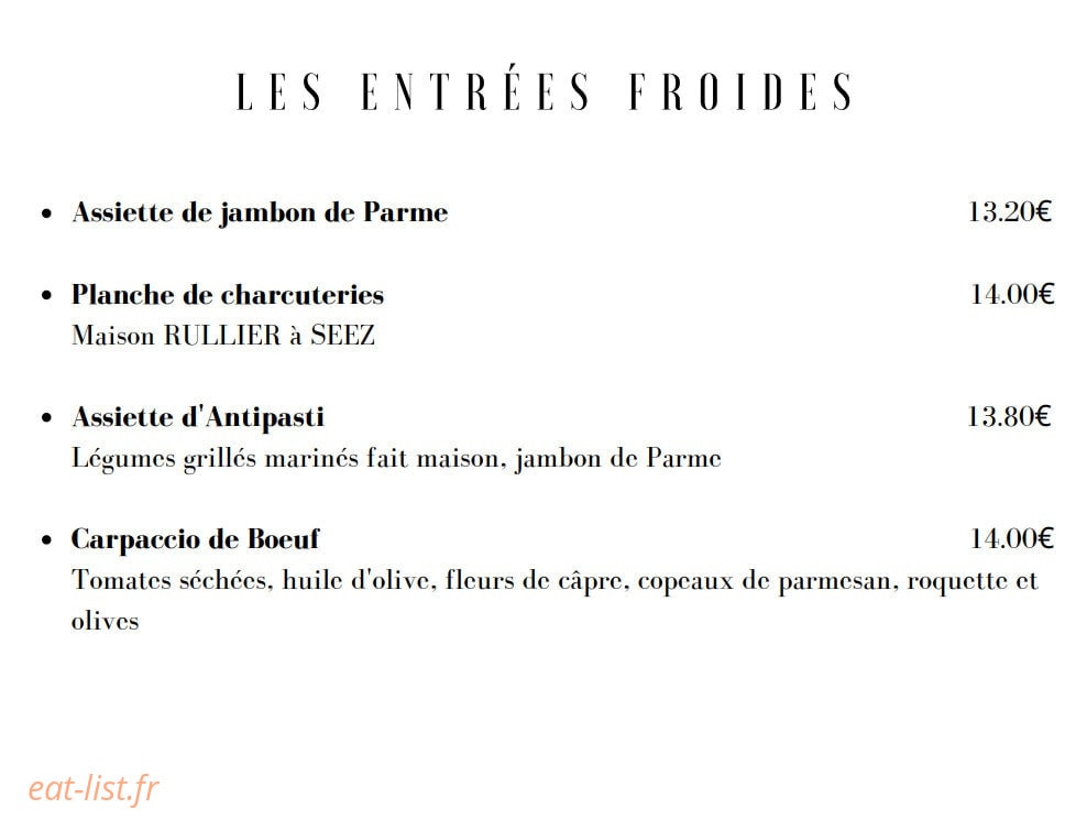 Le Patio — carte page 2