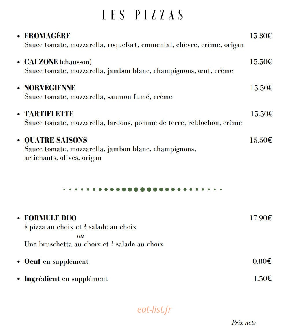 Le Patio — carte page 10