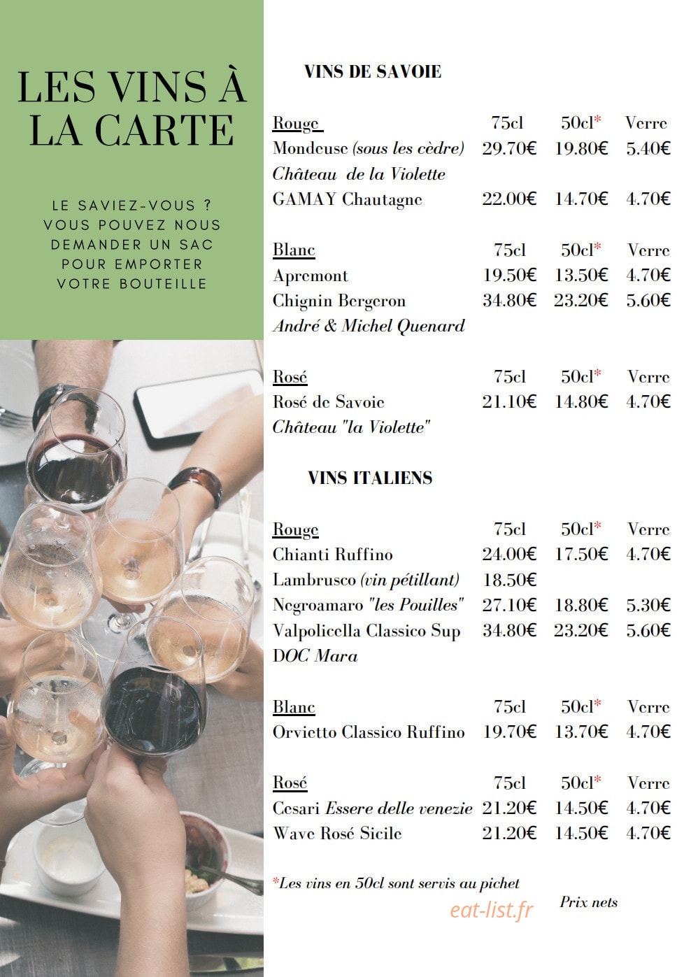 Le Patio — carte page 14