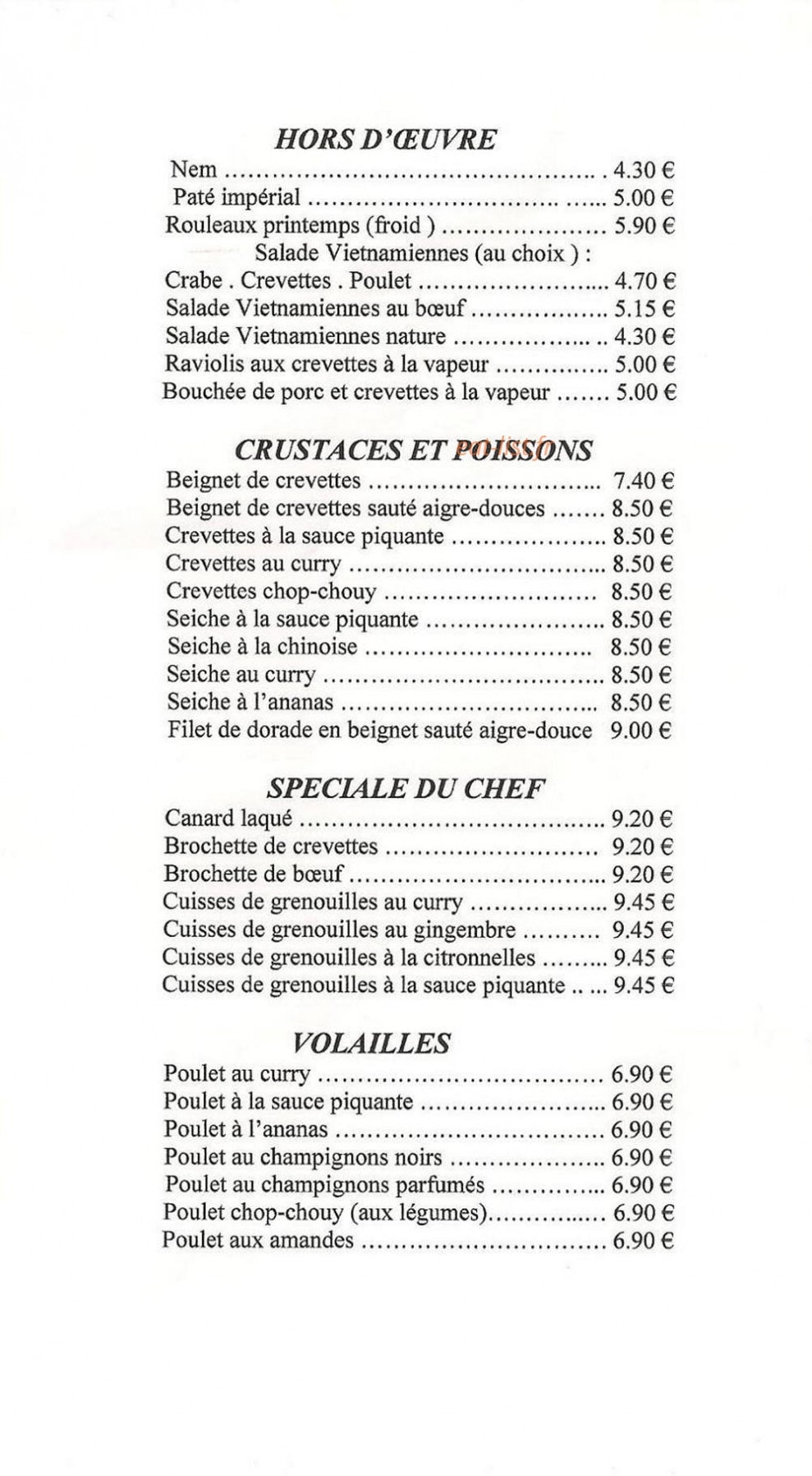 Le Phénix D'or — carte page 2