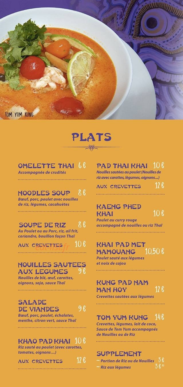 Thai food Station — carte page 2