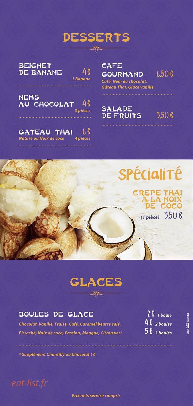 Thai food Station — carte page 3