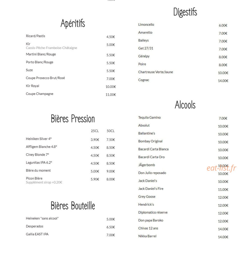 A Cantinetta — carte page 5