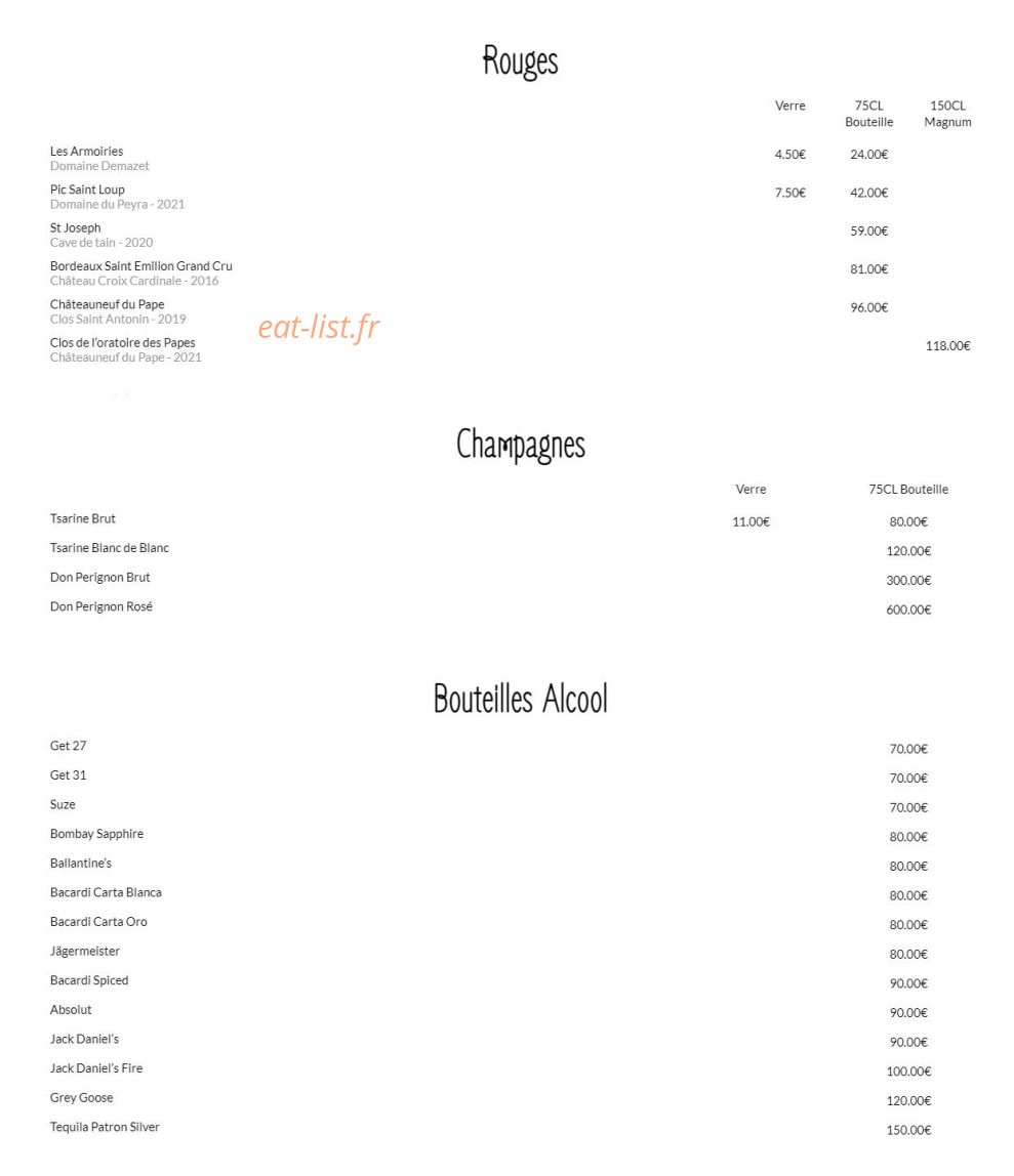 A Cantinetta — carte page 7