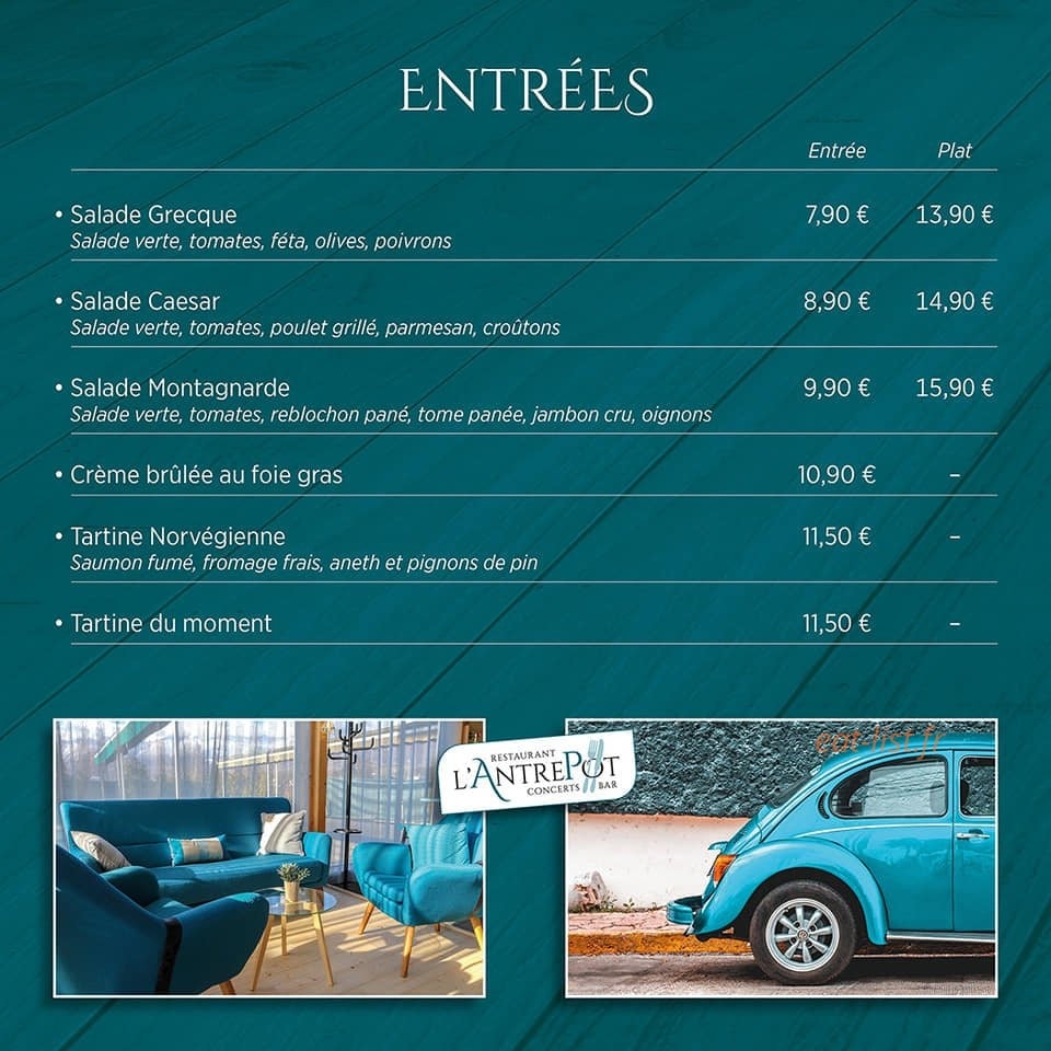 L'AntrePot — carte page 2