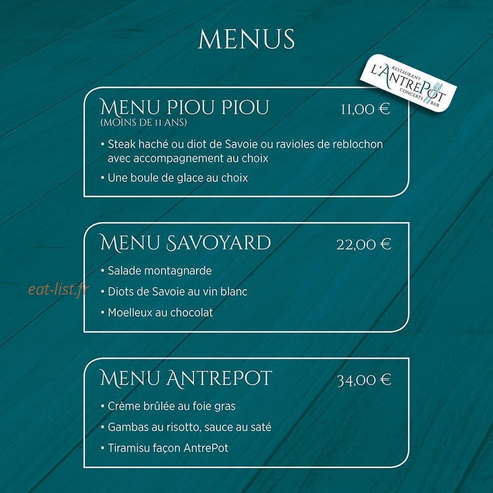 L'AntrePot — carte page 7