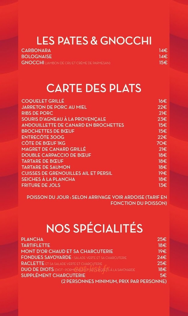 Chalet des houx — carte page 2