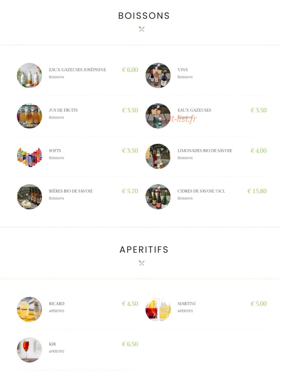 La pizza que j'Aime — carte page 5