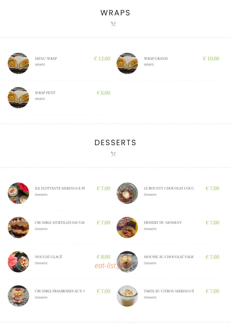 La pizza que j'Aime — carte page 4