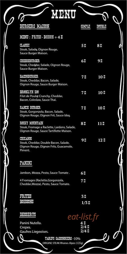 Le Biggie's — carte page 2