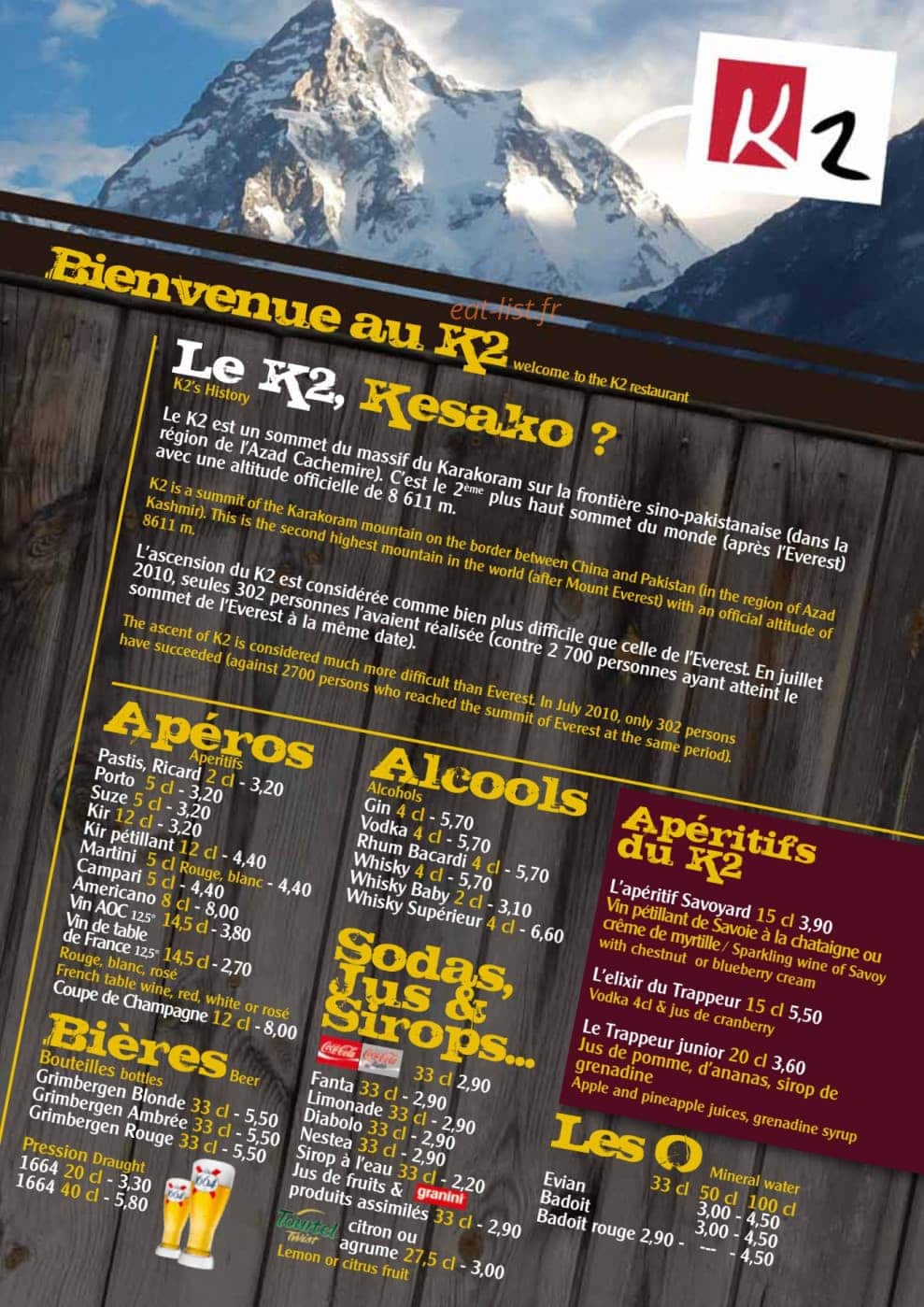 le K2 — carte page 5