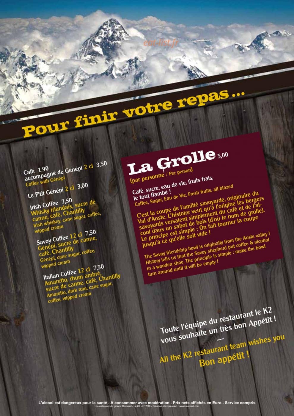 le K2 — carte page 6