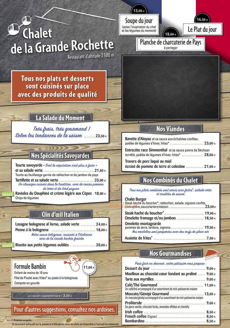 Chalet de la Grande Rochette — carte page 1