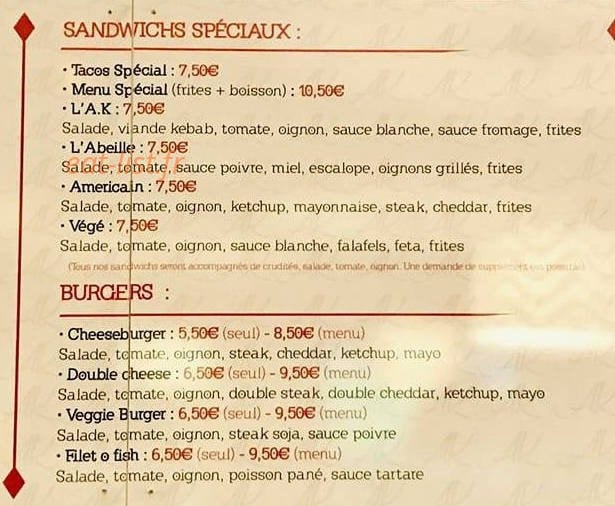 L'avenue du kebab — carte page 2