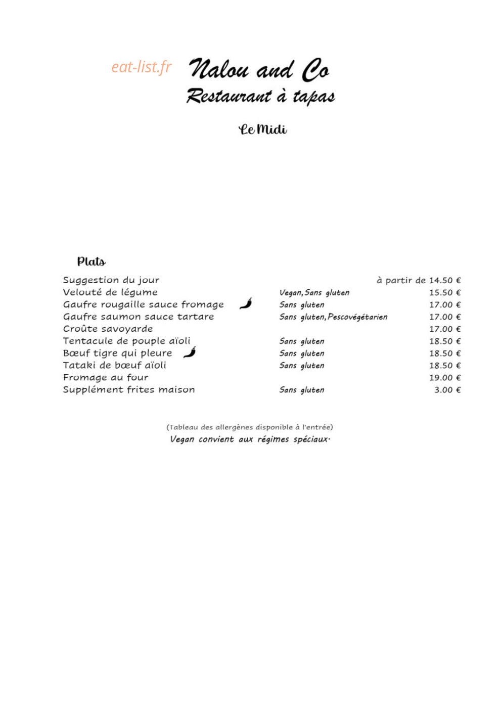 Nalou and Co — carte page 4
