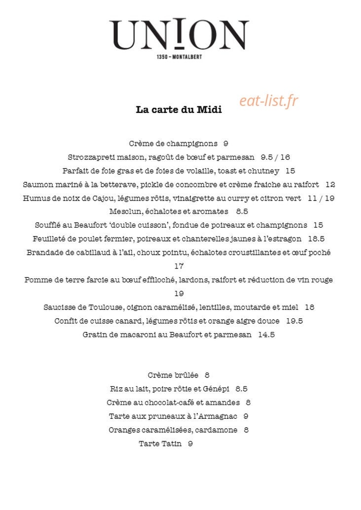 Union — carte page 2