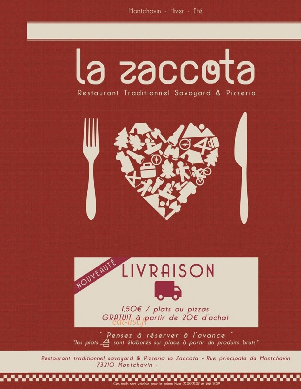 La Zaccota — carte page 1
