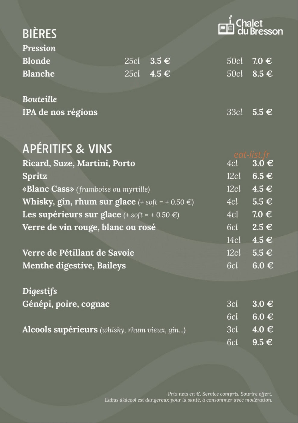 Chalet du Bresson — carte page 2