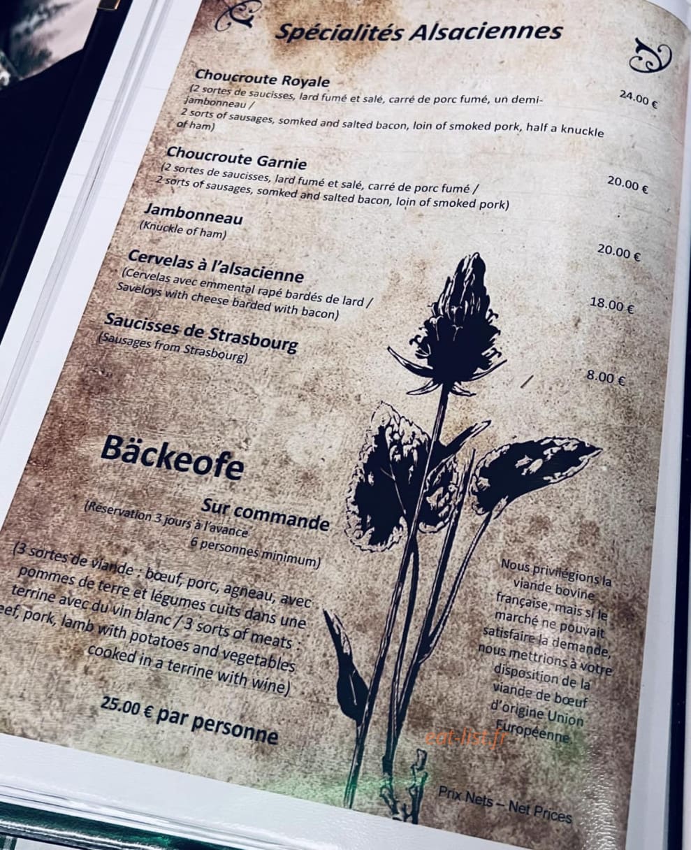 L'Estaminet — carte page 2