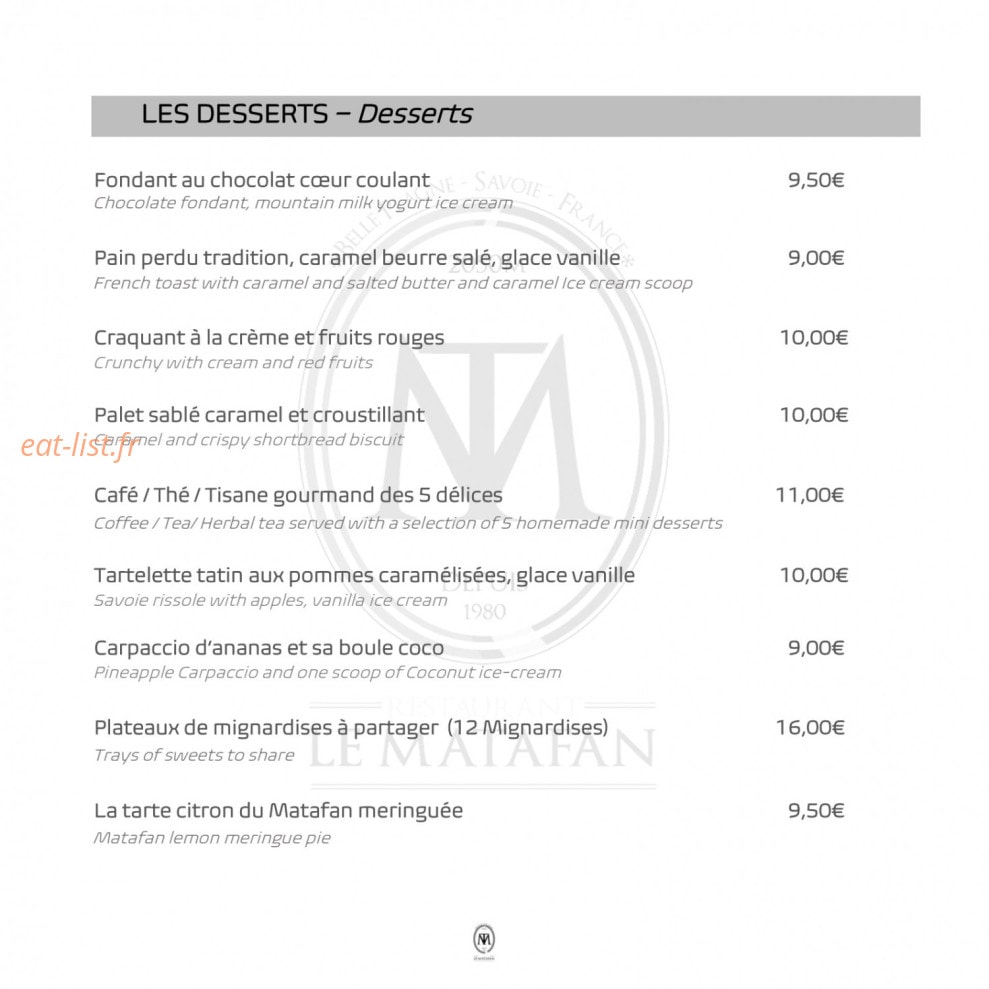Le Matafan — carte page 14