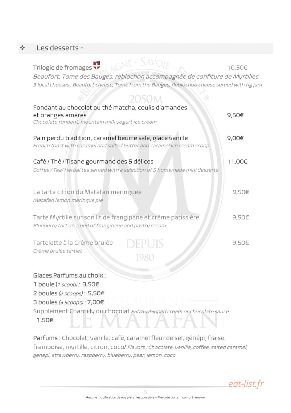 Le Matafan — carte page 5