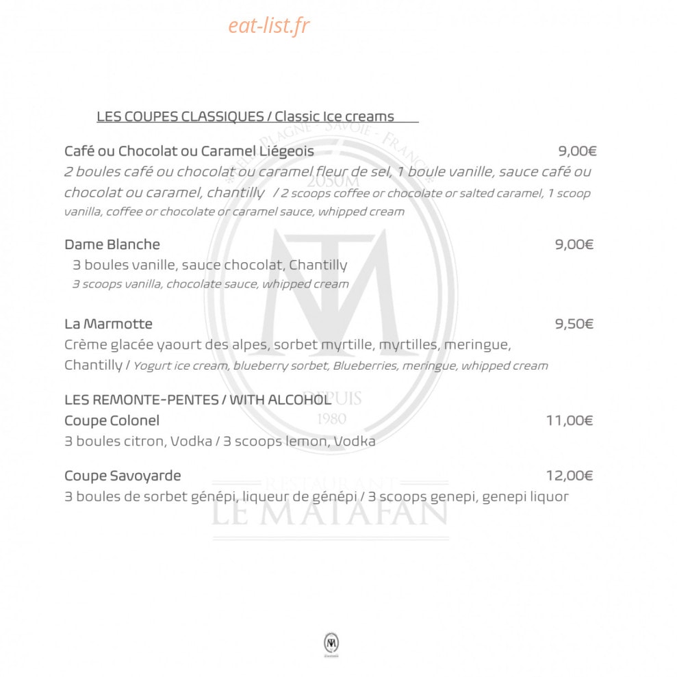 Le Matafan — carte page 16