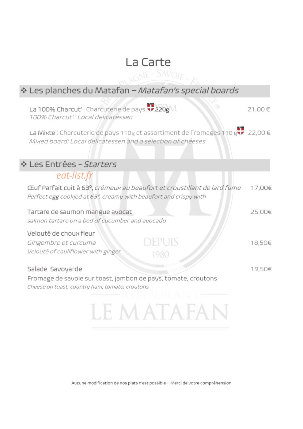 Le Matafan — carte page 8