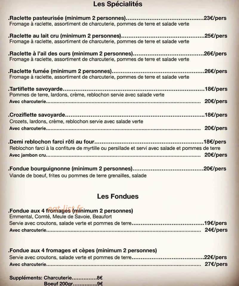 Le P'tit Mazot — carte page 2