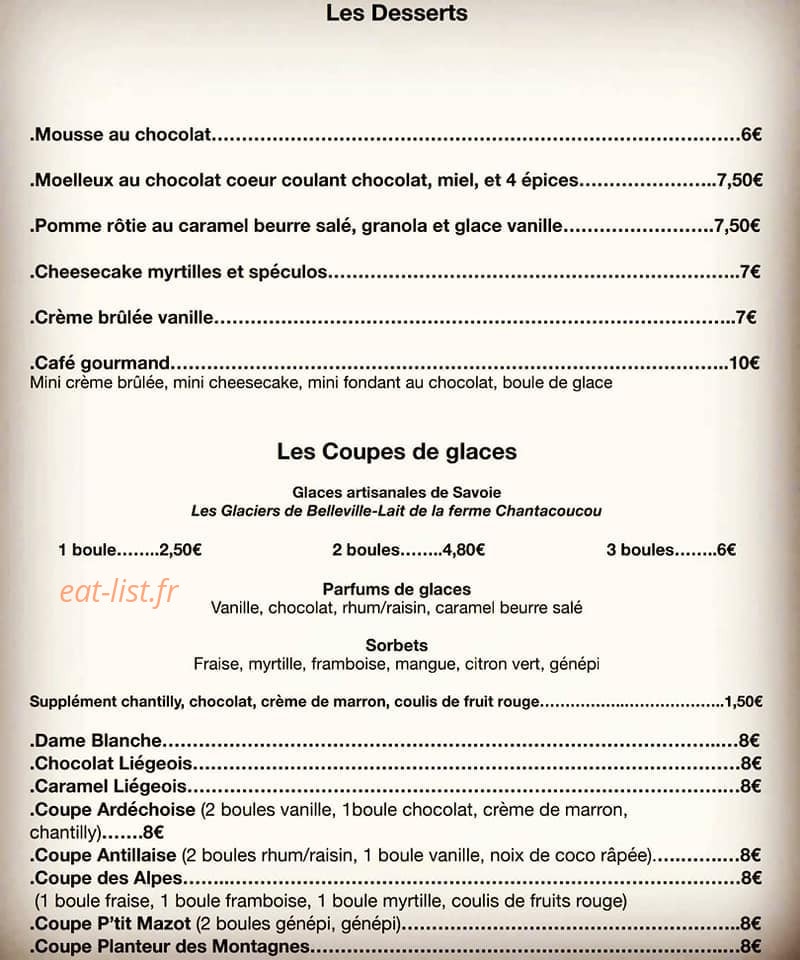 Le P'tit Mazot — carte page 4