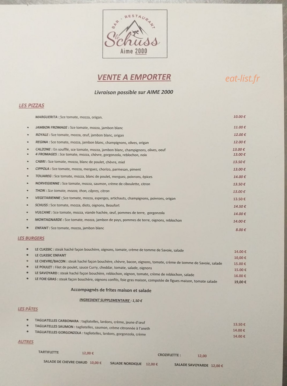 Le Schuss — carte page 2
