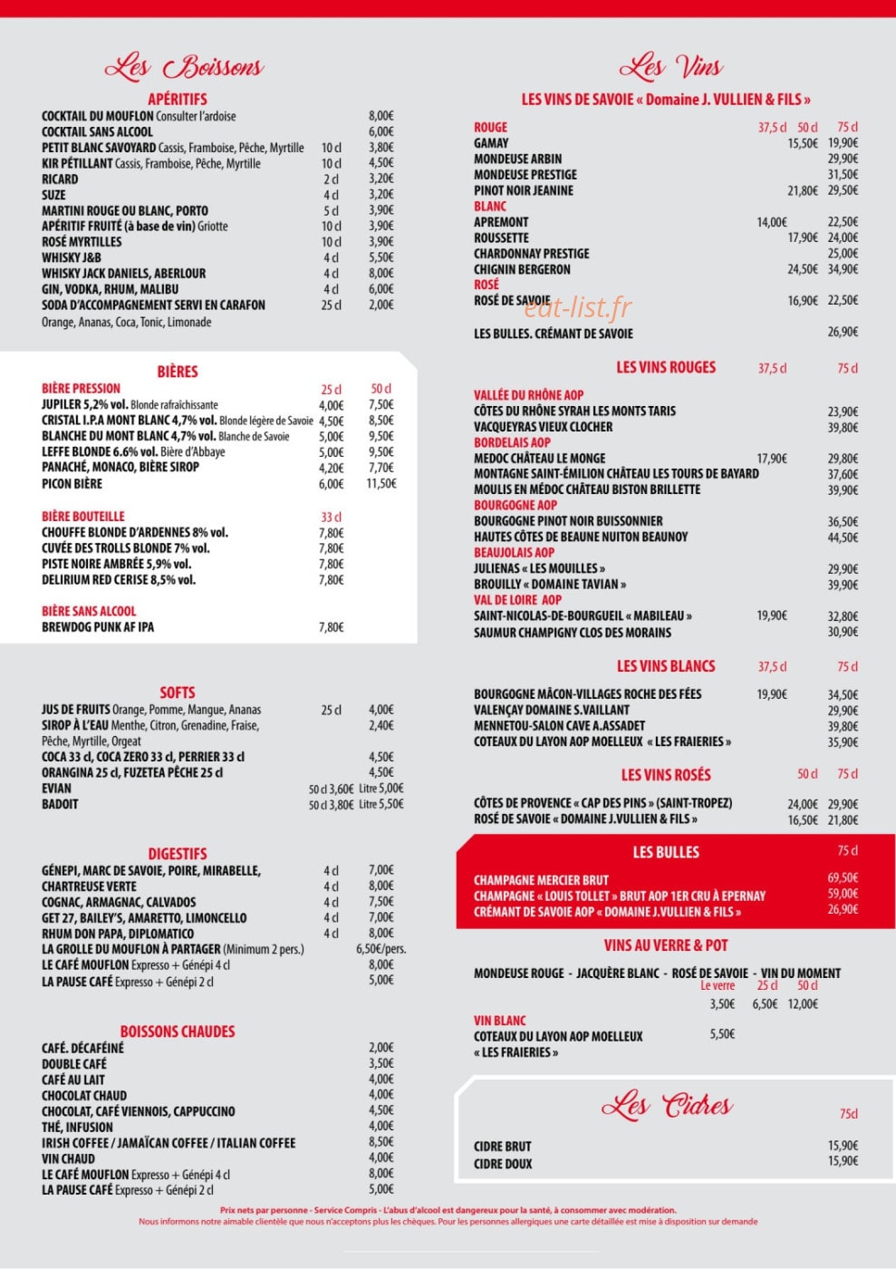 Le Mouflon — carte page 4