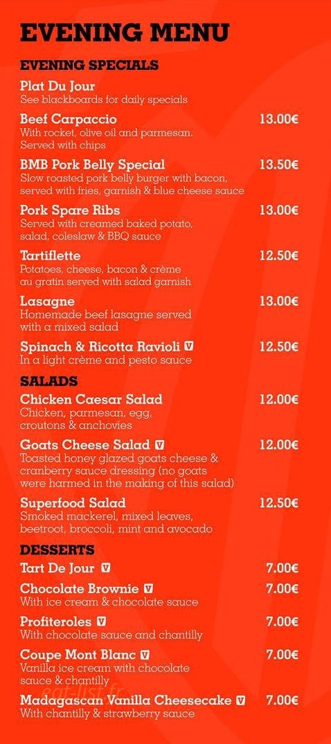 Bar du Mont Blanc — carte page 3
