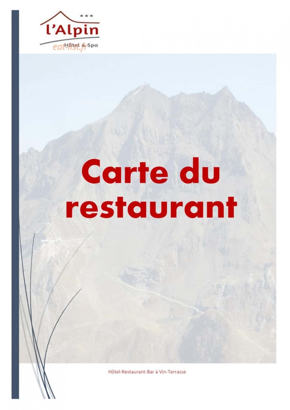 Hôtel l'Alpin — carte page 1
