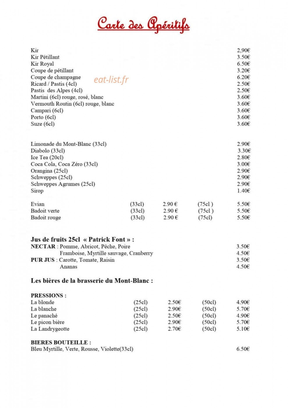 Hôtel l'Alpin — carte page 8