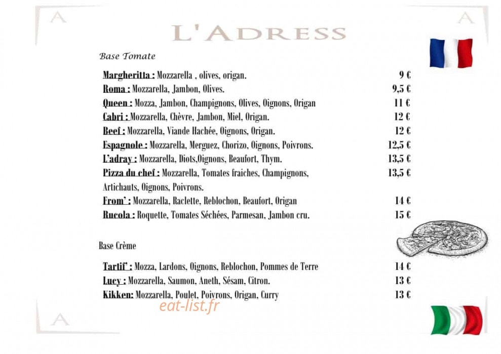 L' Adress — carte page 7