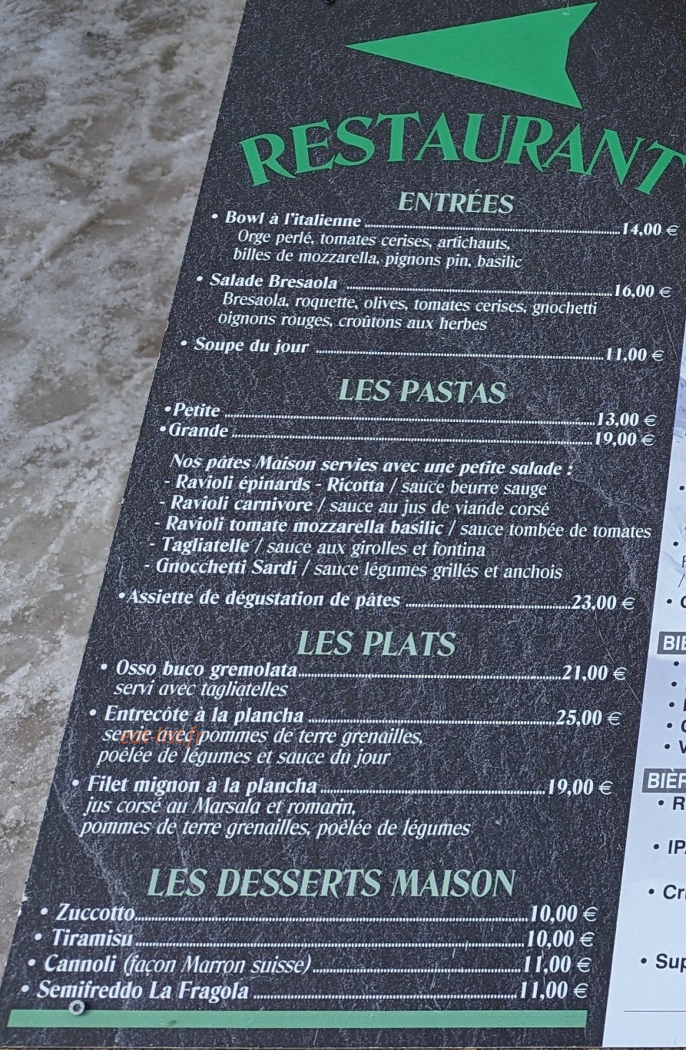 La Fragola di neve — carte page 1