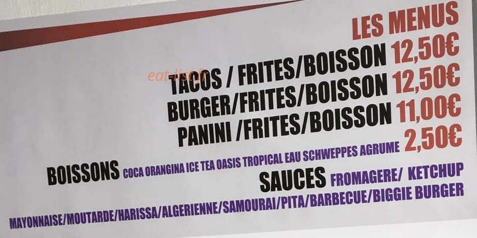 Chez George’s — carte page 2