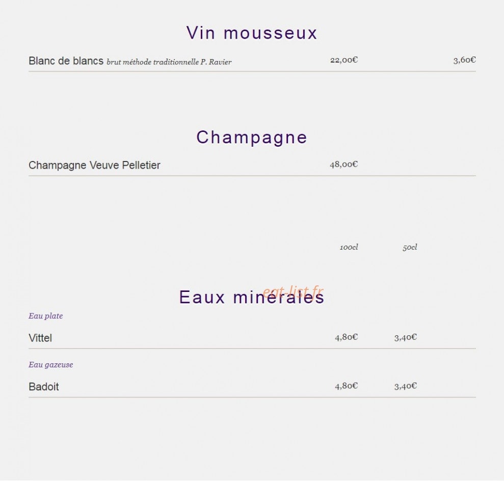 Le Caribou — carte page 6