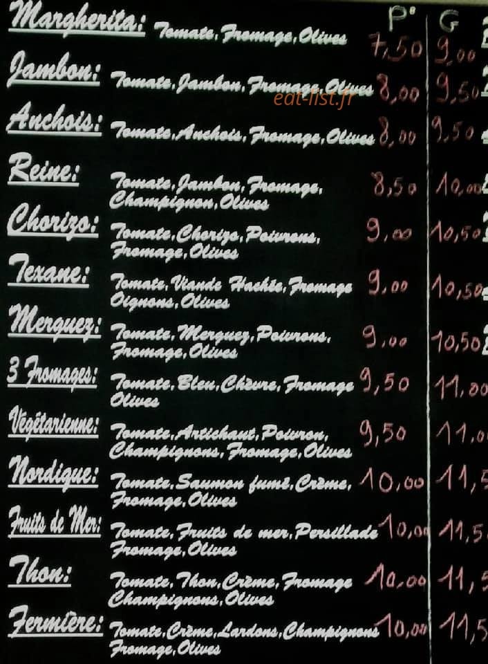 Carte et menu de Viva la Pizza à Saint-Genix-les-Villages — Pizzas