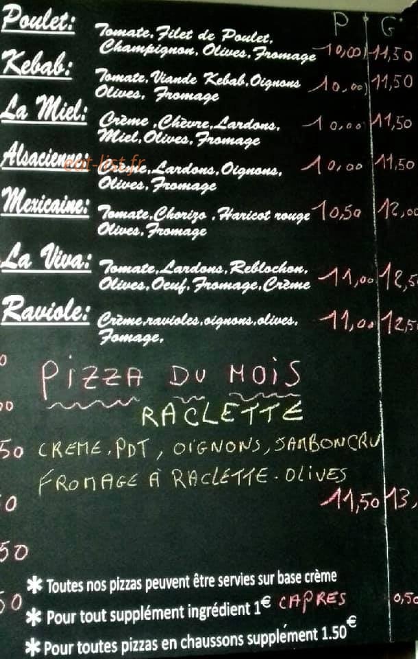 Carte et menu de Viva la Pizza à Saint-Genix-les-Villages — Pizzas suite