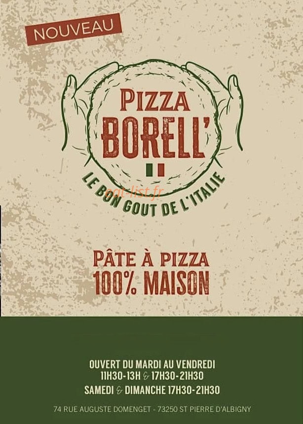 Pizza Borell’ — carte page 1