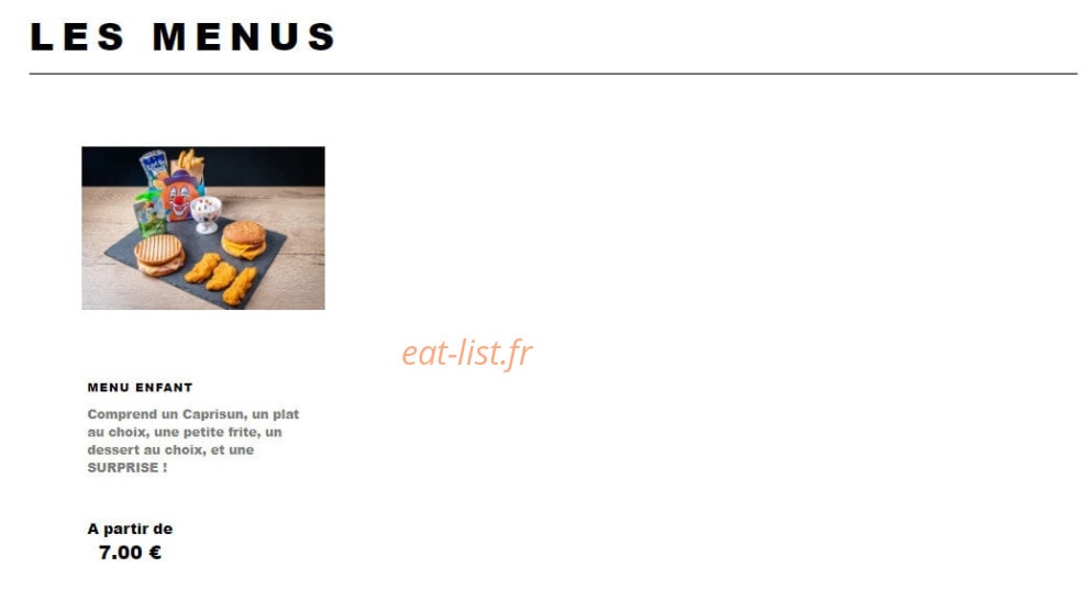 Burger 73 — carte page 9