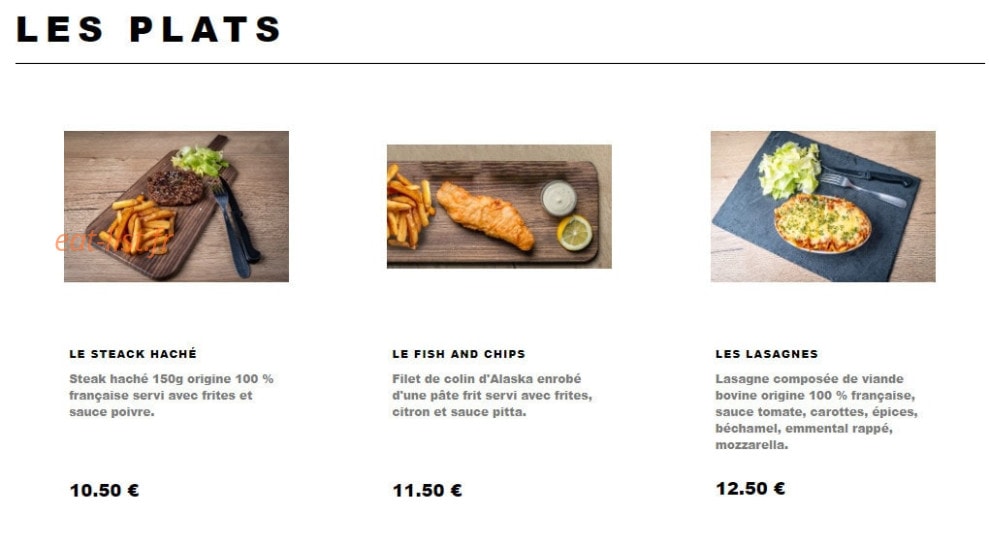 Burger 73 — carte page 5