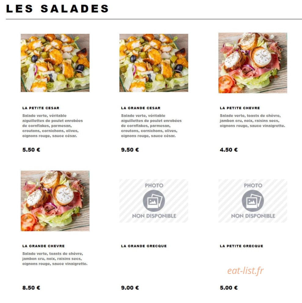 Burger 73 — carte page 4