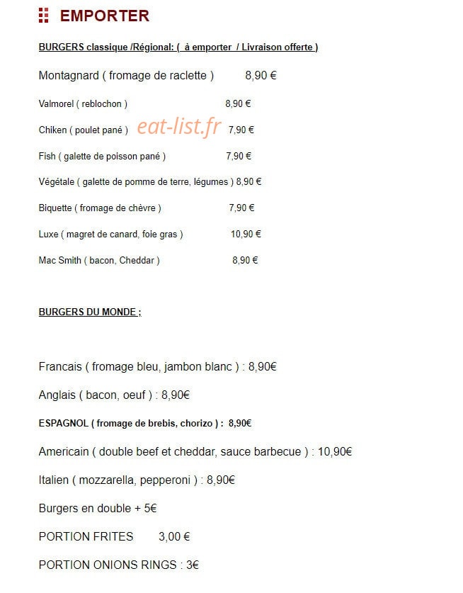 La Marmotte — carte page 1
